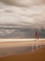 Wizard+Genius Chair At The Beach Vlies Fotobehang 192x260cm 4-banen