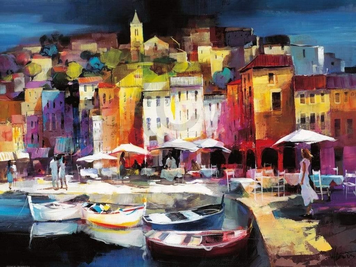 PGM Kunstdruk Willem Haenraets - Seaport Town II 80x60cm Divers