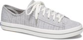 Kickstart Chamb. Stripe Gray Dames Veterschoenen - Grijs - maat 40