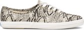 CH Snake Can. Cream/Black Dames Veterschoenen - Gebroken Wit - maat 41