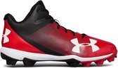 Under Armour Leadoff RM Mid - Zwart / Rood - maat 39