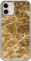 iPhone 12 Mini Hoesje Transparant TPU Case - Gold Marble #ffffff