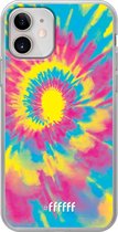 iPhone 12 Mini Hoesje Transparant TPU Case - Psychedelic Tie Dye #ffffff