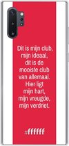 Samsung Galaxy Note 10 Plus Hoesje Transparant TPU Case - AFC Ajax Dit Is Mijn Club #ffffff