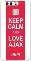 Huawei P9 Hoesje Transparant TPU Case - AFC Ajax Keep Calm #ffffff