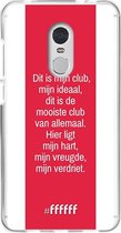 Xiaomi Redmi 5 Hoesje Transparant TPU Case - AFC Ajax Dit Is Mijn Club #ffffff