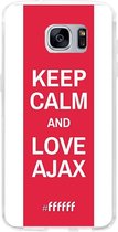 Samsung Galaxy S7 Hoesje Transparant TPU Case - AFC Ajax Keep Calm #ffffff