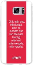 Samsung Galaxy S7 Hoesje Transparant TPU Case - AFC Ajax Dit Is Mijn Club #ffffff