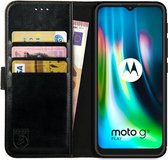 Rosso Element Motorola Moto G9 Play / E7 Plus Hoesje Book Cover Zwart