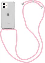 Apple iPhone 12 Mini Hoesje Back Cover met Koord Roze