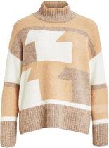 VISARABI KNIT L/S TOP/CAMP Natural Melange SIMPLY TAUPE/WHISPER WHITE.