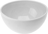 4x kunststof schaaltjes/kommetjes in het wit - 300 ml - 12 x 12 x 5 cm - Keukenbenodigdheden