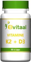 How2behealthy - Vitamine K2 + D3  -   45mcg + 25mcg -  90 capsules