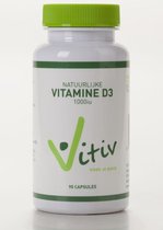 Vitiv Vitamine D3 180 capsules 1000IU