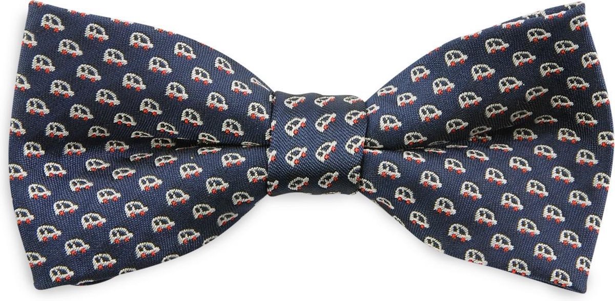 We Love Ties - Strikken - Kinderstrikje Vinnie Vroem junior - blauw / rood / wit