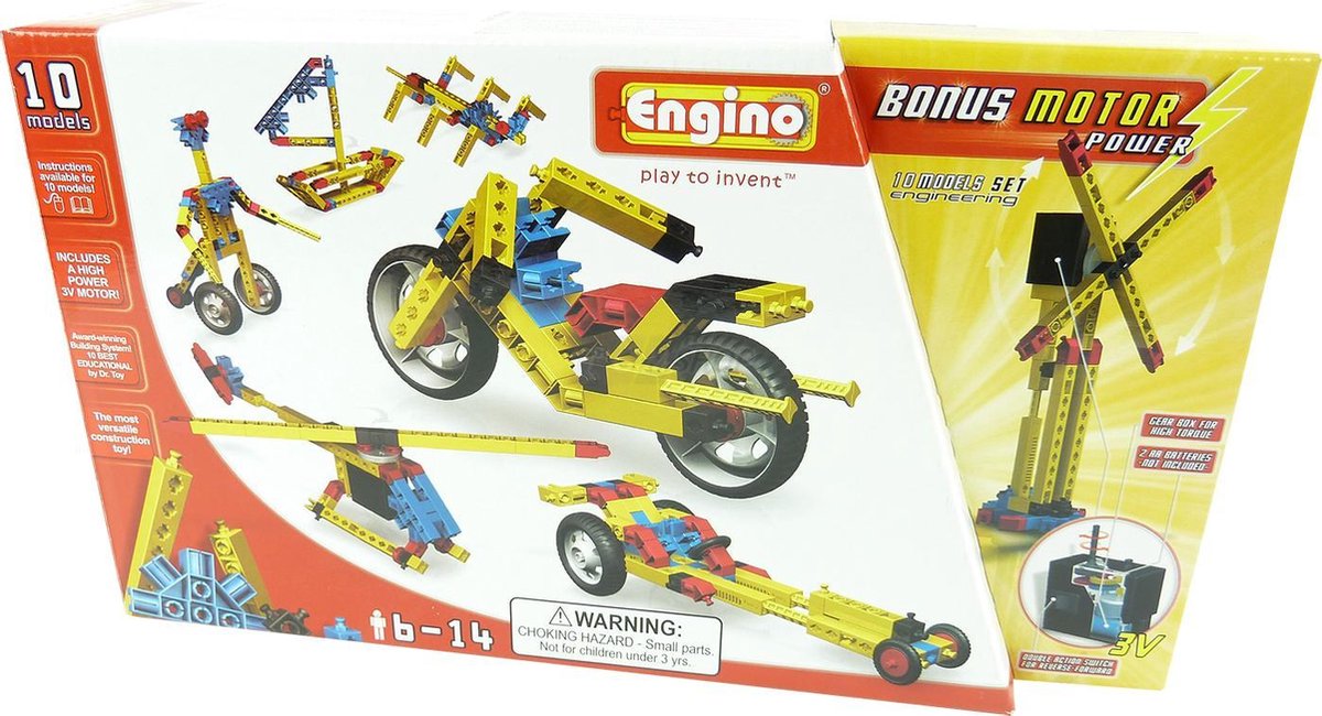 Engino - Engeneering Set - Kit - Techniek - helikopter-speelgoed met 10  modellen | bol.com