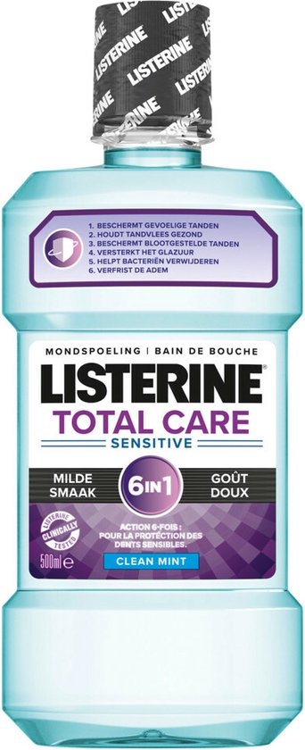 Alstublieft Behoren Toezicht houden 6x Listerine Mondwater Total Care Sensitive 500 ml | bol.com