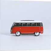 Acrylglas –Geel Busje met Koffers -120x80 (Met ophang)