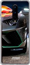 OnePlus 8 Pro Hoesje Transparant TPU Case - Lamborghini #ffffff