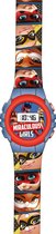 Zag Heroez Horlogo Miraculous Meisjes 22 Cm Rubber Rood/blauw