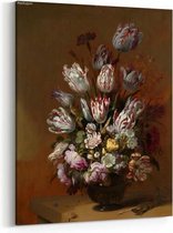 Schilderij - Stilleven met bloemen — 60x90 cm