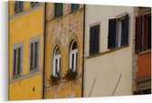 Schilderij - Oude kleurrijke Italiaanse huizen — 90x60 cm