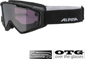 Alpina Alpina Panoma Q+S Photochromic OTG Skibril - Zwart + EXTRA LENS | Categorie 1, 2