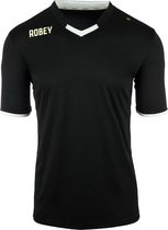 Robey Hattrick Shirt voetbalshirt korte mouwen (maat M) - Zwart