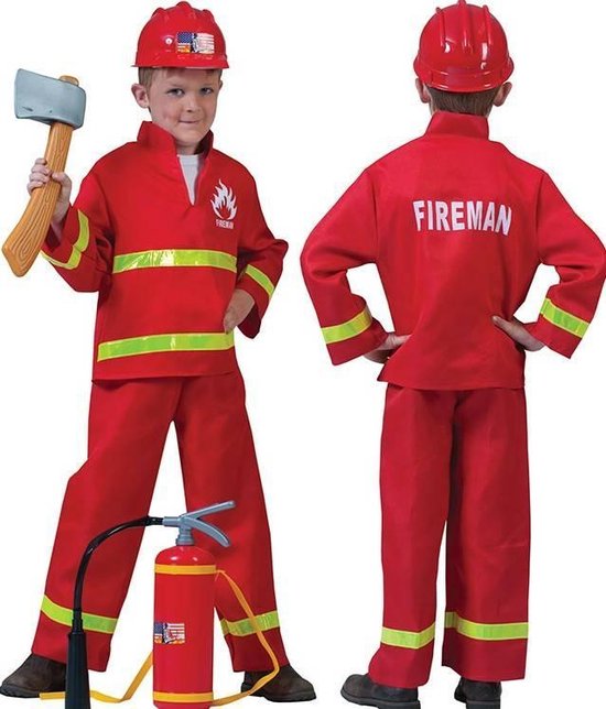 Verkleedpak brandweerman Firefighter Sam 116 - Funny Fashion