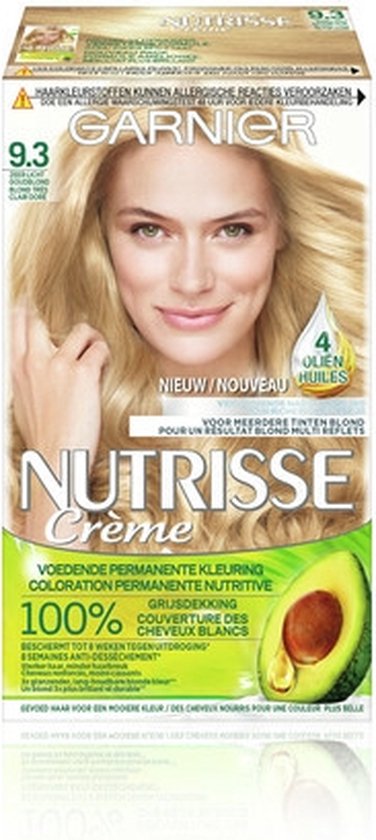 Garnier Nutrisse Cream 93 - Blond doré très clair - Teinture capillaire |  bol.com