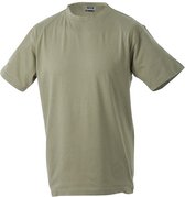James and Nicholson - Unisex Medium T-Shirt met Ronde Hals (Lichtgroen)
