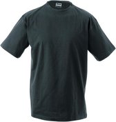 James and Nicholson - Unisex Medium T-Shirt met Ronde Hals (Donkergrijs)