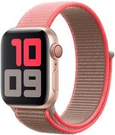 Nylon sport loop band - neon roze - Geschikt voor Apple Watch