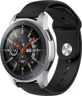 Bandje Voor Huawei Watch GT Silicone Sport Band - Zwart - Maat: 22mm - Horlogebandje, Armband