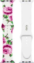 Print sport band - pioen roze - Geschikt voor Apple Watch