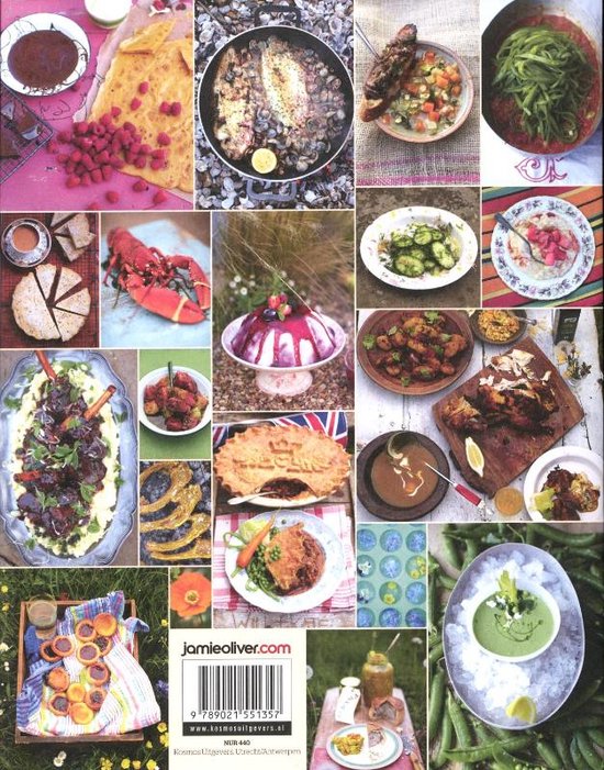 Een collage van diverse Britse gerechten en ingrediënten.