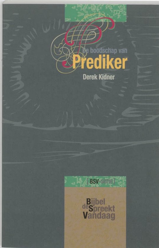 Cover van het boek 'De boodschap van Prediker' van Derek Kidner