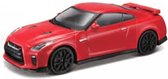 Bburago NISSAN GT-R 2017 rood schaalmodel 1:43