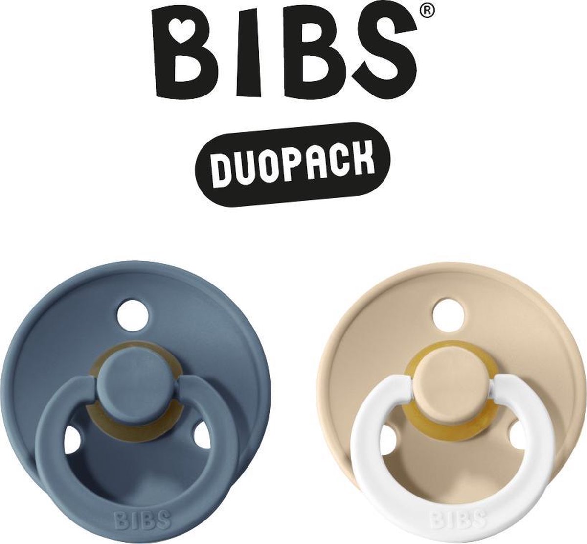 BIBS Fopspeen - Maat 2 (6-18 maanden) DUOPACK - Petrol & Vanilla Night - BIBS tutjes - BIBS sucettes