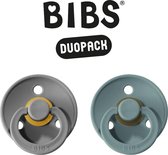 BIBS Fopspeen - Maat 2 (6-18 maanden) DUOPACK - Smoke & Island Sea - BIBS tutjes - BIBS sucettes