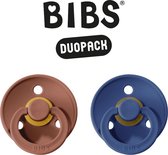 BIBS Fopspeen - Maat 2 (6-18 maanden) DUOPACK - Woodchuck & Midnight - BIBS tutjes - BIBS sucettes