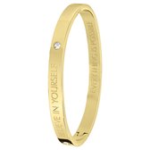 Guess - Guess stalen armband bangle goldplated Believe