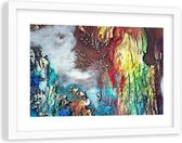 Foto in frame Abstractie in kleur, 120x80, multi-gekleurd, Premium print