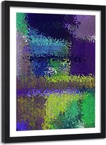 Foto in frame Paarse abstracte, 80x120, Premium print