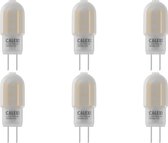 CALEX - LED Lamp 6 Pack - Burner - G4 Fitting - 1W - Dimbaar - Warm Wit 3000K - Wit - BES LED