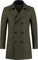GENTS | Coat Mantel Jas Heren 2-rij groen 0076 Maat 54