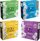 Spellenbundel - Dobbelspel - 4 Stuks - Rory's Story Cubes Actions, Primal, Emergency & Mystery