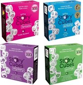 Spellenbundel - Dobbelspel - 4 Stuks - Rory's Story Cubes Actions, Fantasia, Primal & Mystery
