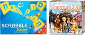 Spellenbundel - Bordspel - 2 Stuks - Mattel Scrabble Junior & Ticket to Ride Mijn Eerste Reis