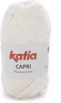 Katia Capri - kleur 145 Ivoorkleurig - 50 gr. = 125 m. - 100% katoen